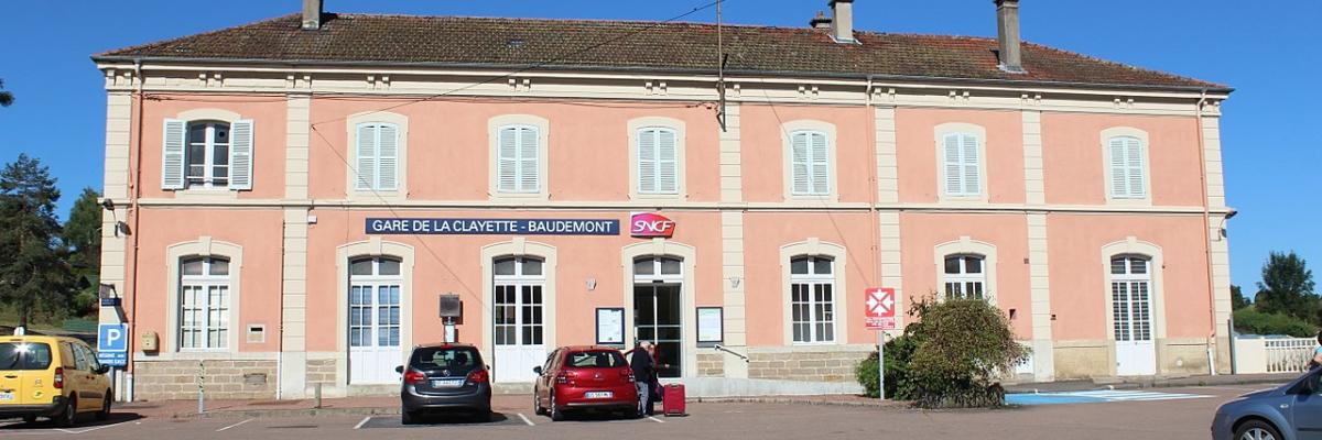 Gare de La Clayette - Baudemont. | Chabe01, CC BY-SA 4.0, via Wikimedia Commons